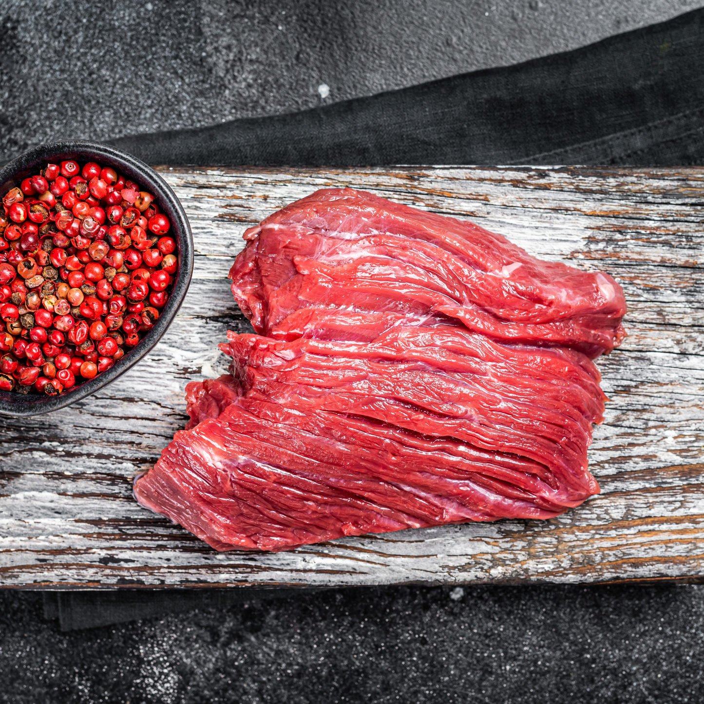 Leg steaks of venison